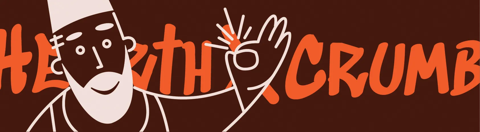 Artisanal bread photography and logo application