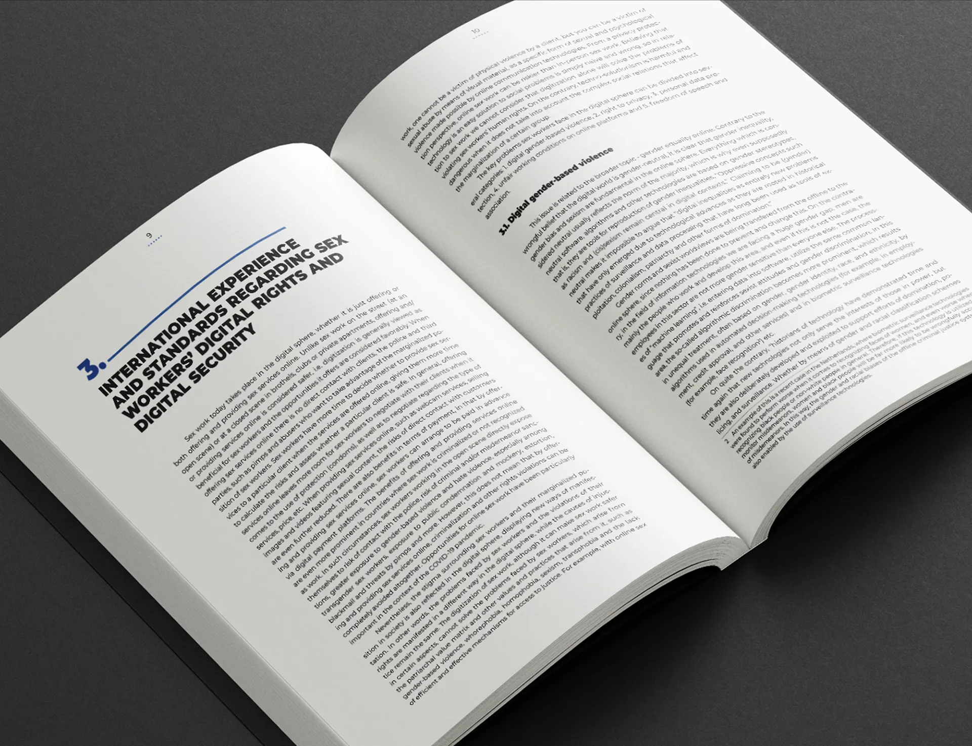 Research report interior layout