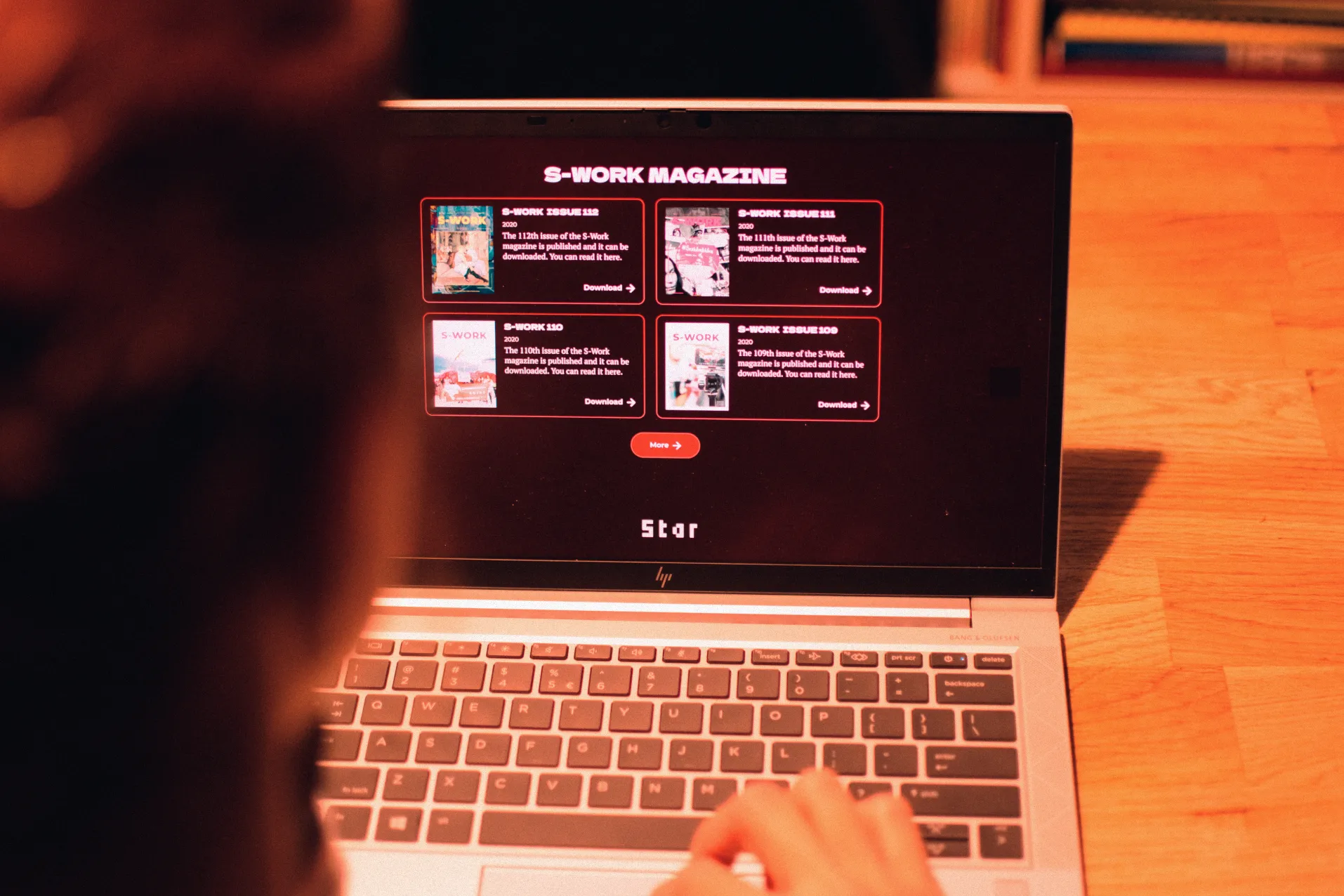 Website Mockup on Laptop